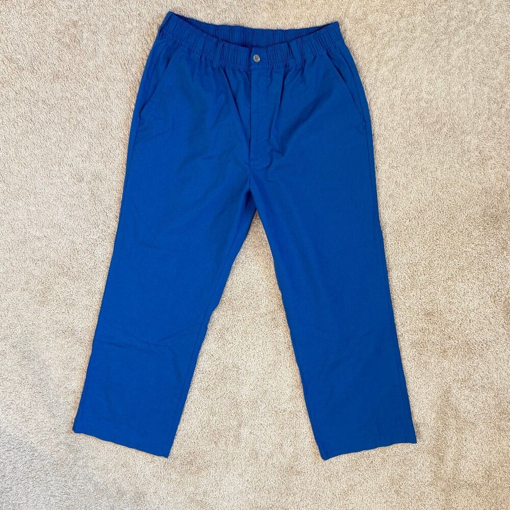 Vintage Haband of Paterson Blue Elastic Waist Pants (Made in USA)
